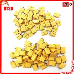 100pcs/lot XT30 XT 30 2mm Antiskid Plug Connector Male+Female 2mm Golden Connector / Plug Upgrade XT30 ( 50 Pair )