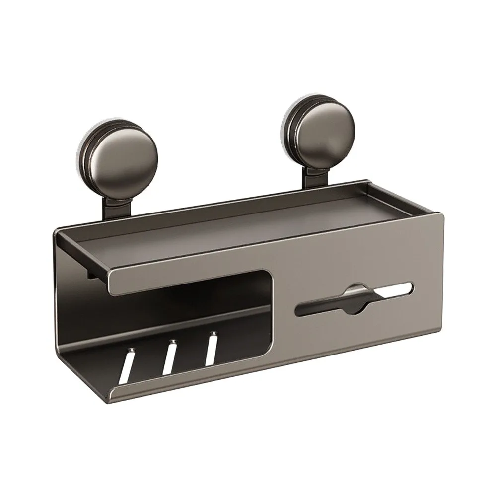 Suction Mounted Facial Holder for Bathroom Walls Offering Secure Adhesion in Humid Environments and Mark Free Removal