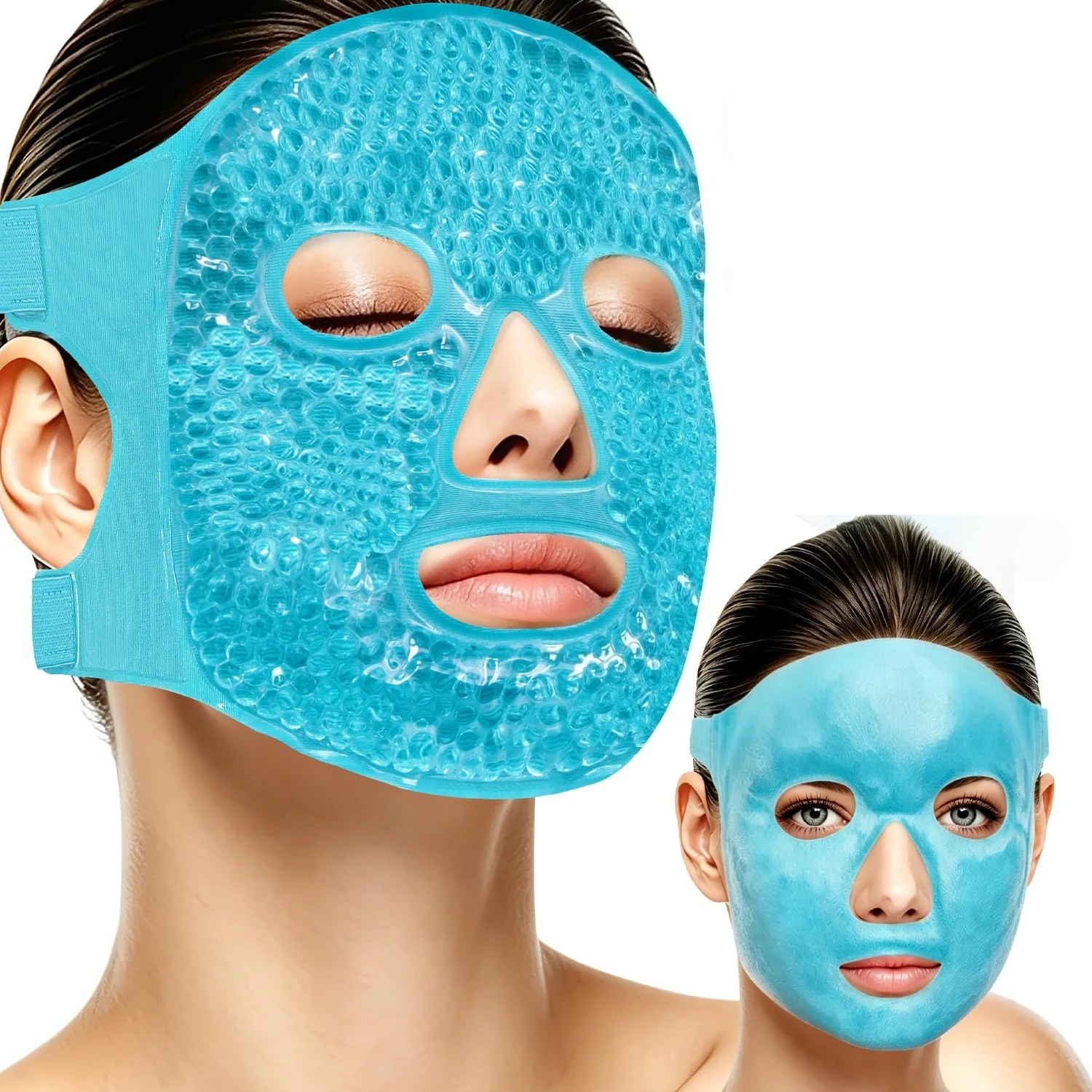 Face Ice Mask Facial Ice Packs Gel Hot Cold Compress for Post Oral, Dental Cooling Face Masks For Women Man Skin Care Tools