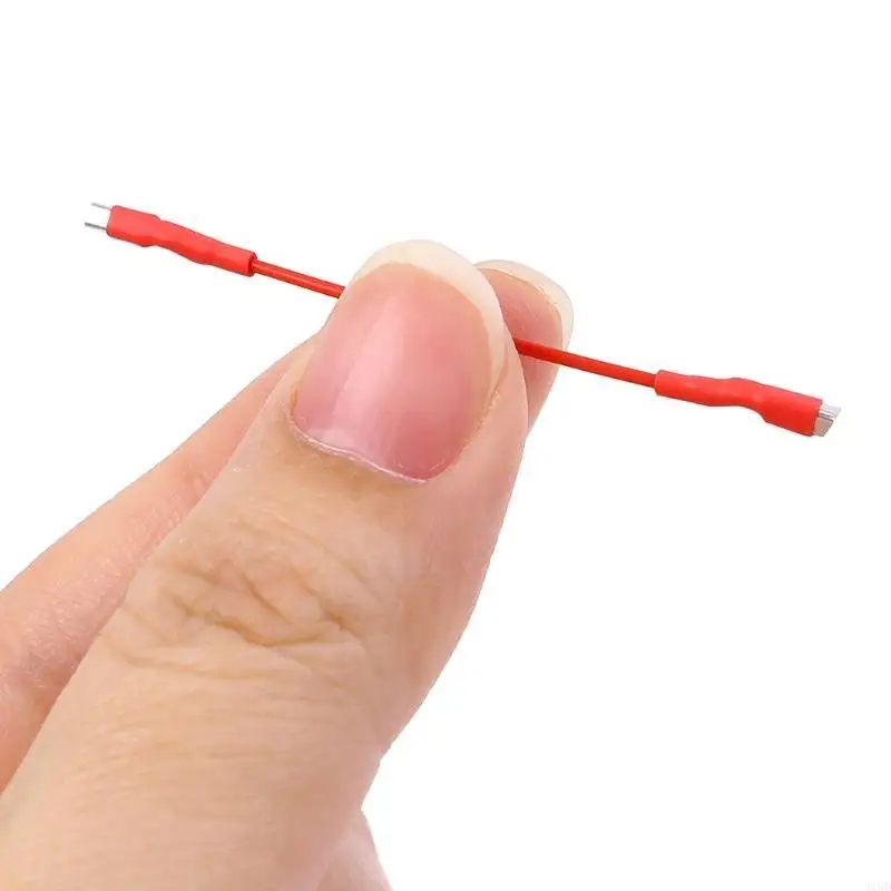 J1HD 4pcs 50mm 5n شظية نقية يؤدي كابل سلك رأس عالمي لـ 1.2-1.3mm دبابيس القرص الدوار