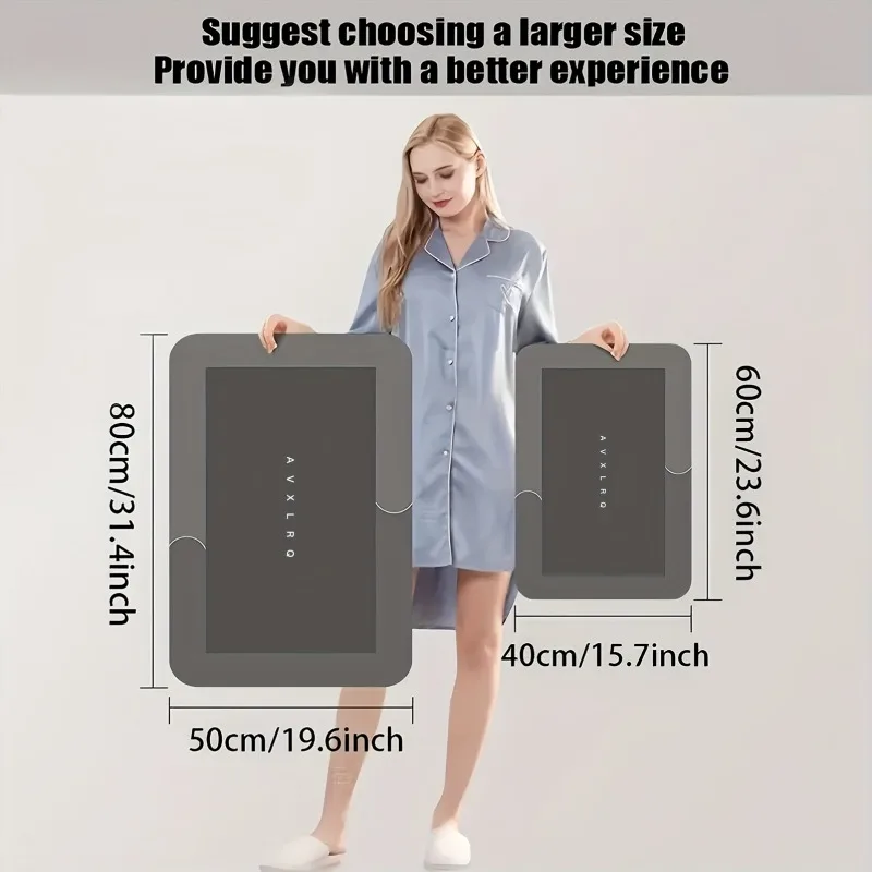 دياتومي الأرض حمام حصيرة سوبر ماصة عدم الانزلاق التجفيف السريع لينة الكلمة حصيرة للحمام دش الغسيل غرفة نوم المطبخ RV