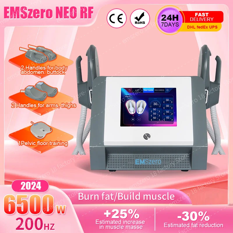 EMSzero 6500W Machine 2024 EMS NEO Body Slimming Sculpting Fat Burning Nova Weight Lose Electromagnetic Muscle