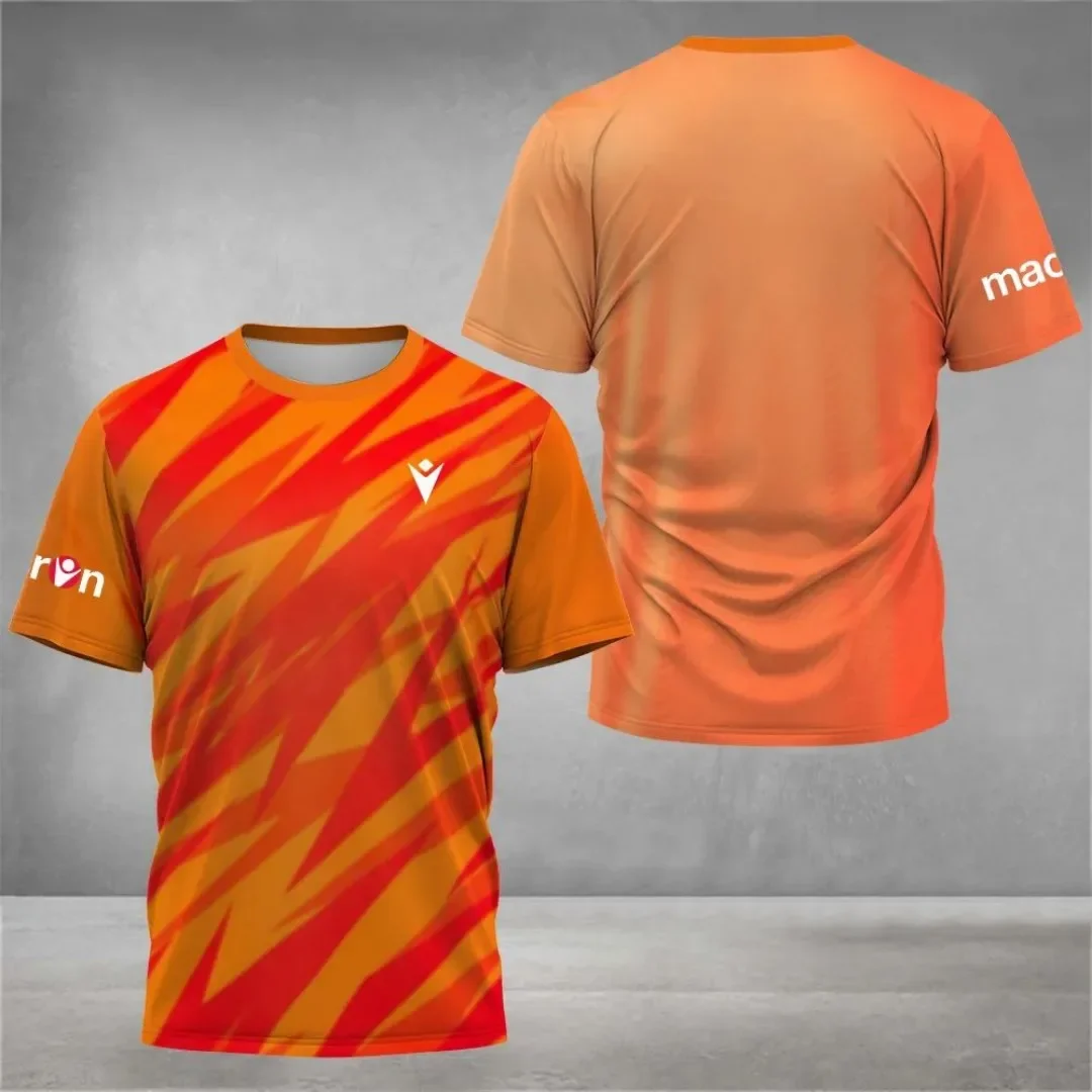 summer new sports T-shirt comfortable breathable fast drying tennis round neck short sleeve summer