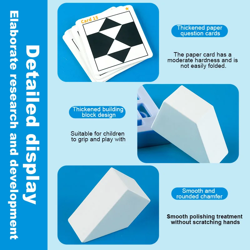 ブロックパズル、収納トレイ付き、隠された幾何学的形状パターン、ジグソー、3D論理的思考トレーニング、デスクトップゲームおもちゃ