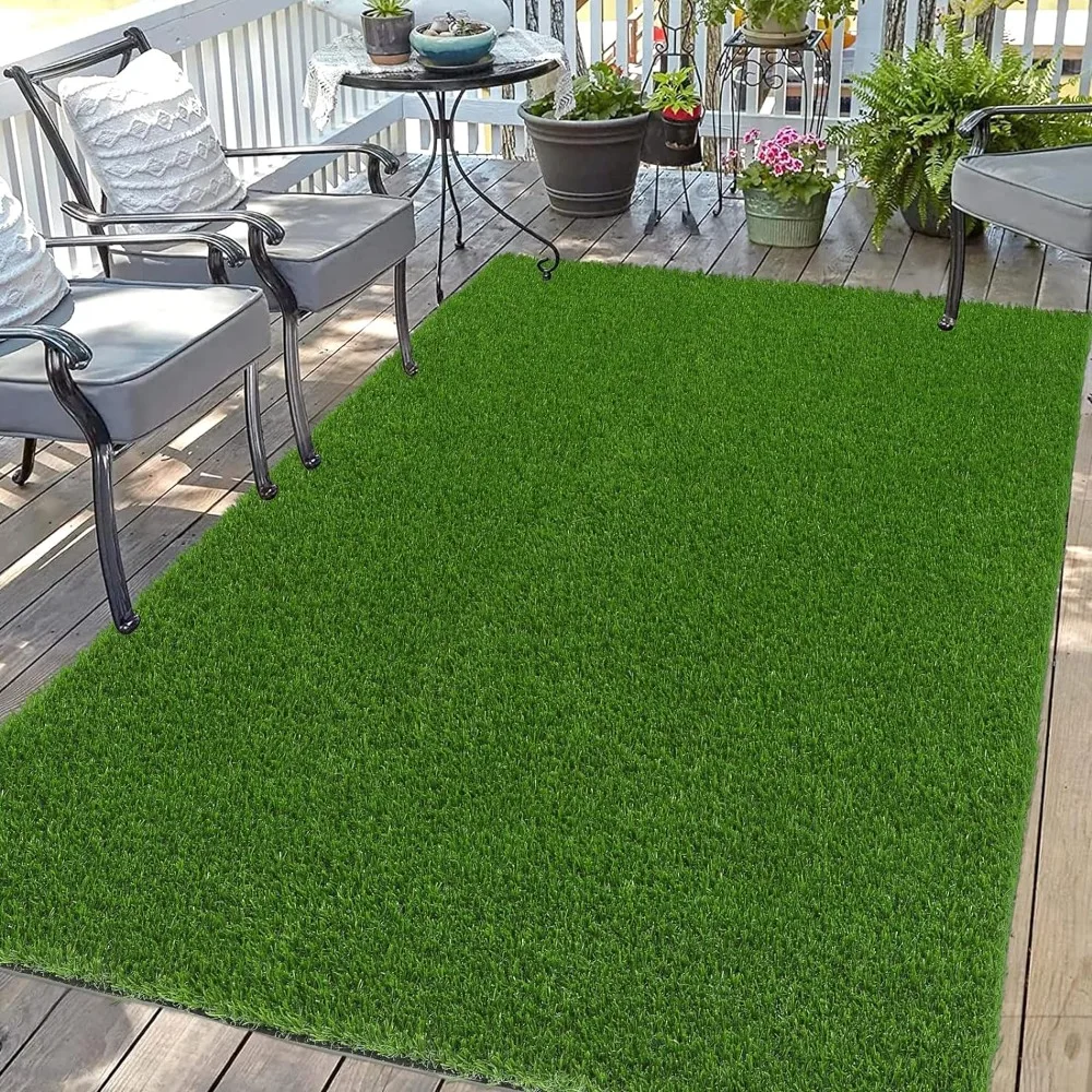 

Artificial Grass Rug Indoor Outdoor Rug, 4x6Ft Artificial Grass Area Rug for Patio, Synthetic Turf Fake Artificial Lawn