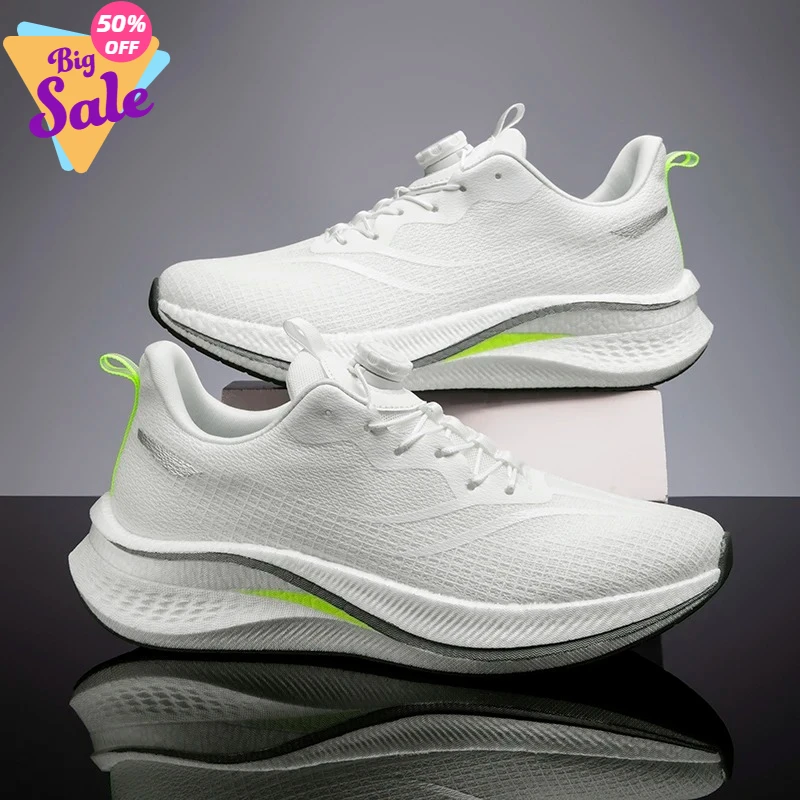 

Marathon Carbon Plate Air Cushion Men Sports Running Shoes Breathable Lightweight Women's Comfortable Athletic Nonskid Sneakers