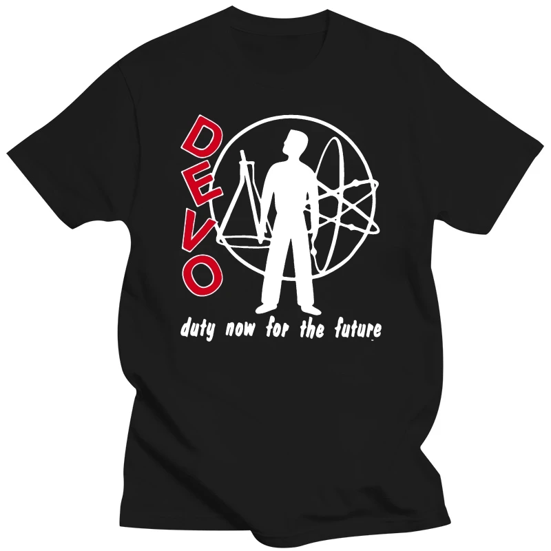 DEVO DUTY NOW FOR THE FUTURE ART POP ELECTRONIC SYNTHPOP NEW BLACK T-SHIRT 2019 fashion t shirt 100% cotton tee shirt