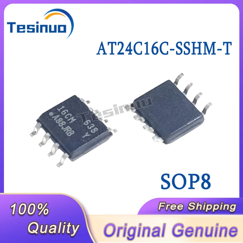 5/PCS New Original AT24C16C-SSHM-T SOP8 memory chip In Stock