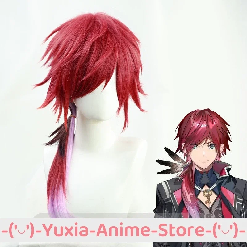 NIJISANJI لورين Iroas VTuber شعر مستعار تأثيري أنيمي لعب الأدوار زي حفلة الدعامة الباروكات الشعر الاصطناعية ألياف مقاومة للحرارة