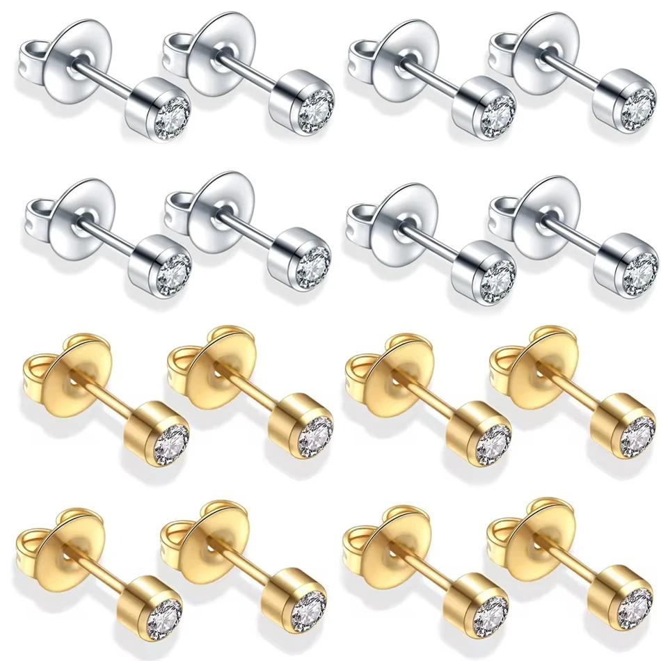 10Pairs/50Pairs Stainless Steel Ear Tragus Cartilage Piercing Earrings Barbell Piercing Orelha Ear Stud Helix Sexy Body Jewelry