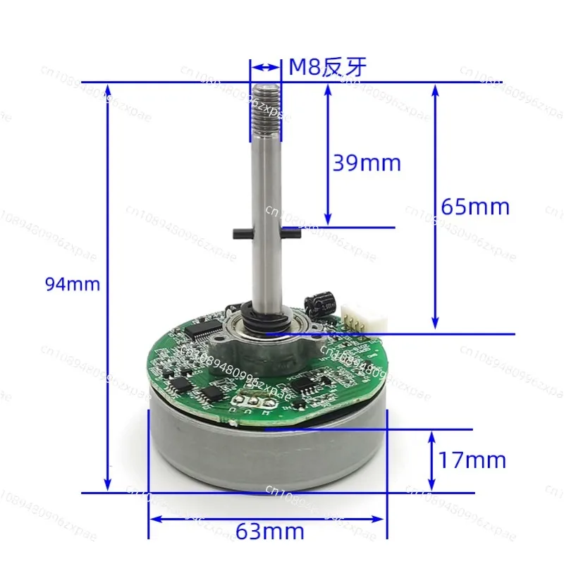 PWM DC Brushless Fan Motor Variable Frequency Outer Rotor Motor DC12V 24V Cooling Ventilation Equipment