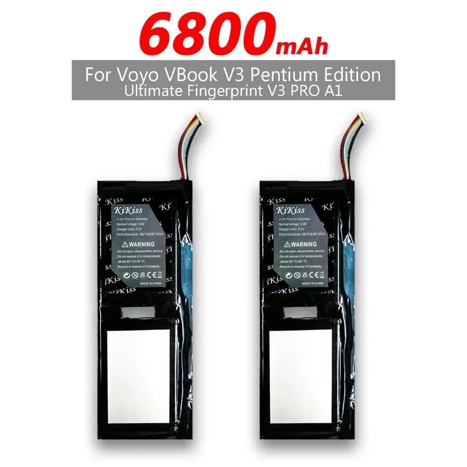 KiKiss 6800mAh Replacement Battery For Voyo VBook V3 Pentium Edition Ultimate Fingerprint V3 PRO A1