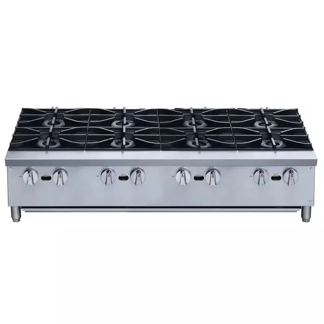 

✓For Best Quality 48 in. Industrial NSF 8-Burner ECHP48A , 224,000-BTU, Gas-Heavy Hot-Plates, Stainless-Steel*