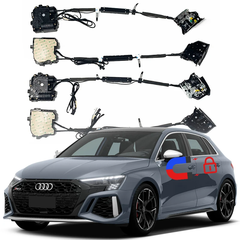 For Audi RS3 Electric suction door car refitted automatic locks Car Soft Close accessories door auto Power tools supplies