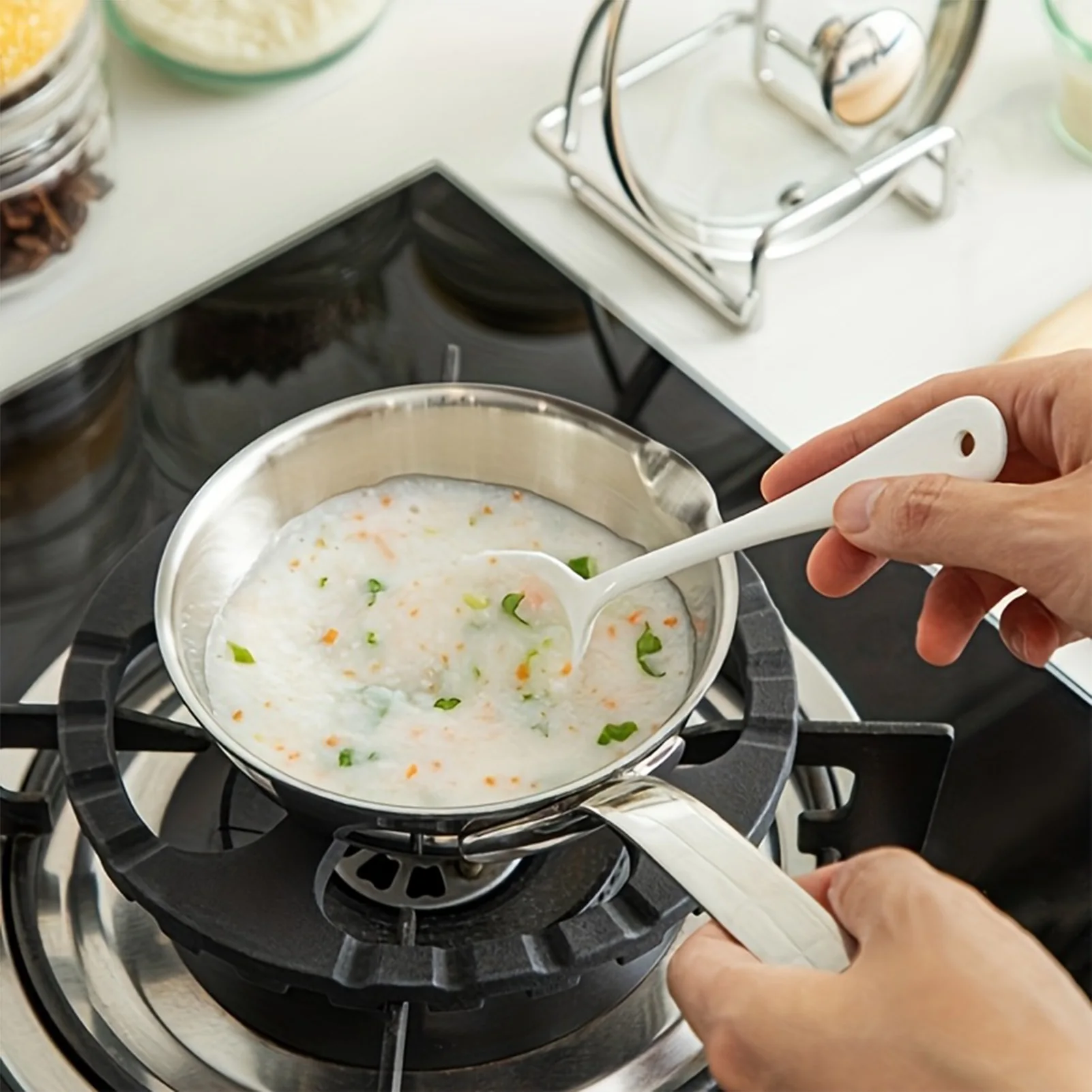 

Stainless Steel Oil Pot Egg Frying Pan Mini Soup Milk Pot Cooking Saucepan Scalding-proof Kitchen Tool Cookware Accessories