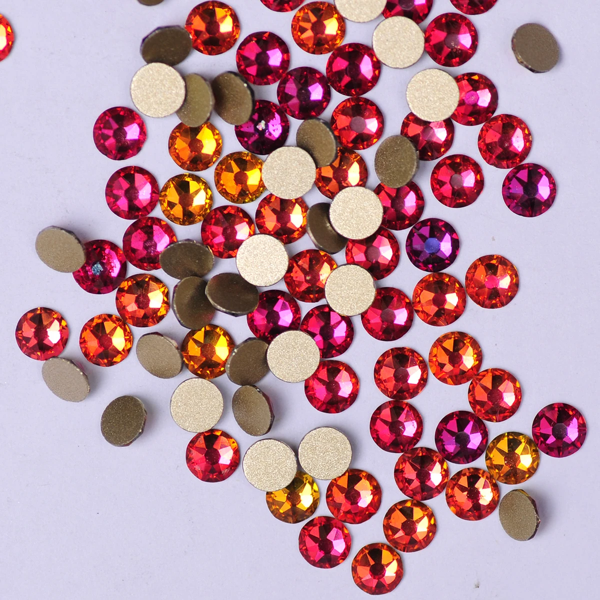 YANRUO 2088NOHF Red Volcano Non Hotfix Rhinestones Flatback Strass Beads for Nails Gems Diamond Clothes Dress Bling Crafts