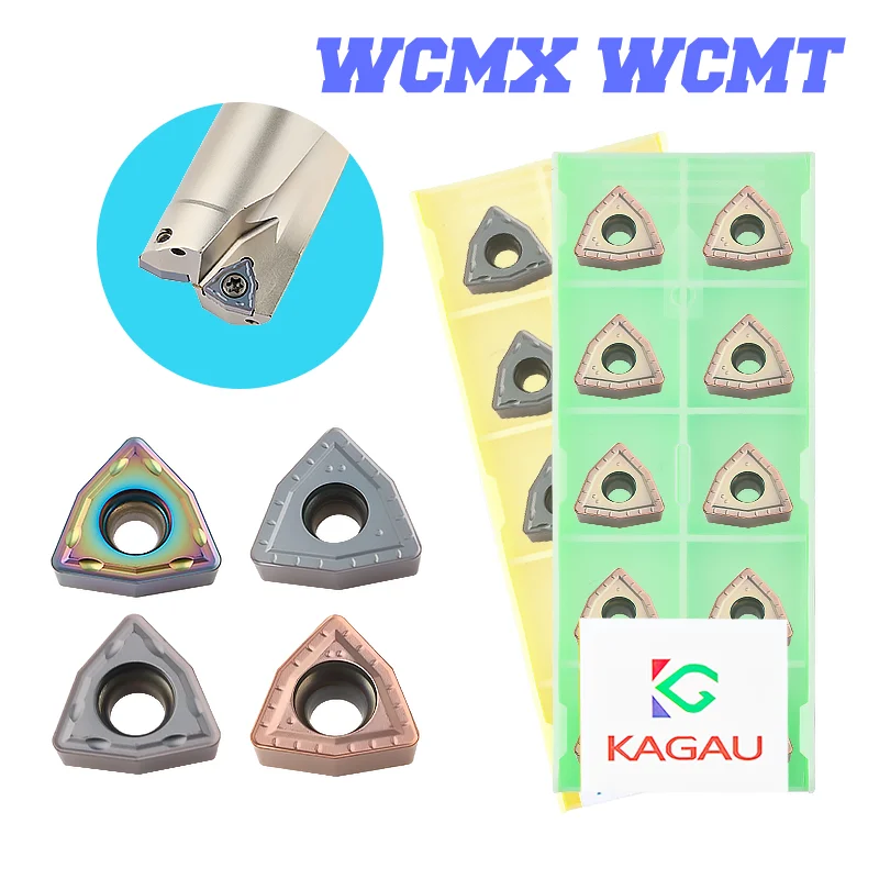 

10 шт. U-сверлильная вставка WCMX 030208 040208 WC02 WCMT 050308 WCMT06t308 WCMT08 LF6018 LF6018S LF6118 Твердосплавная вставка для U-сверла с ЧПУ