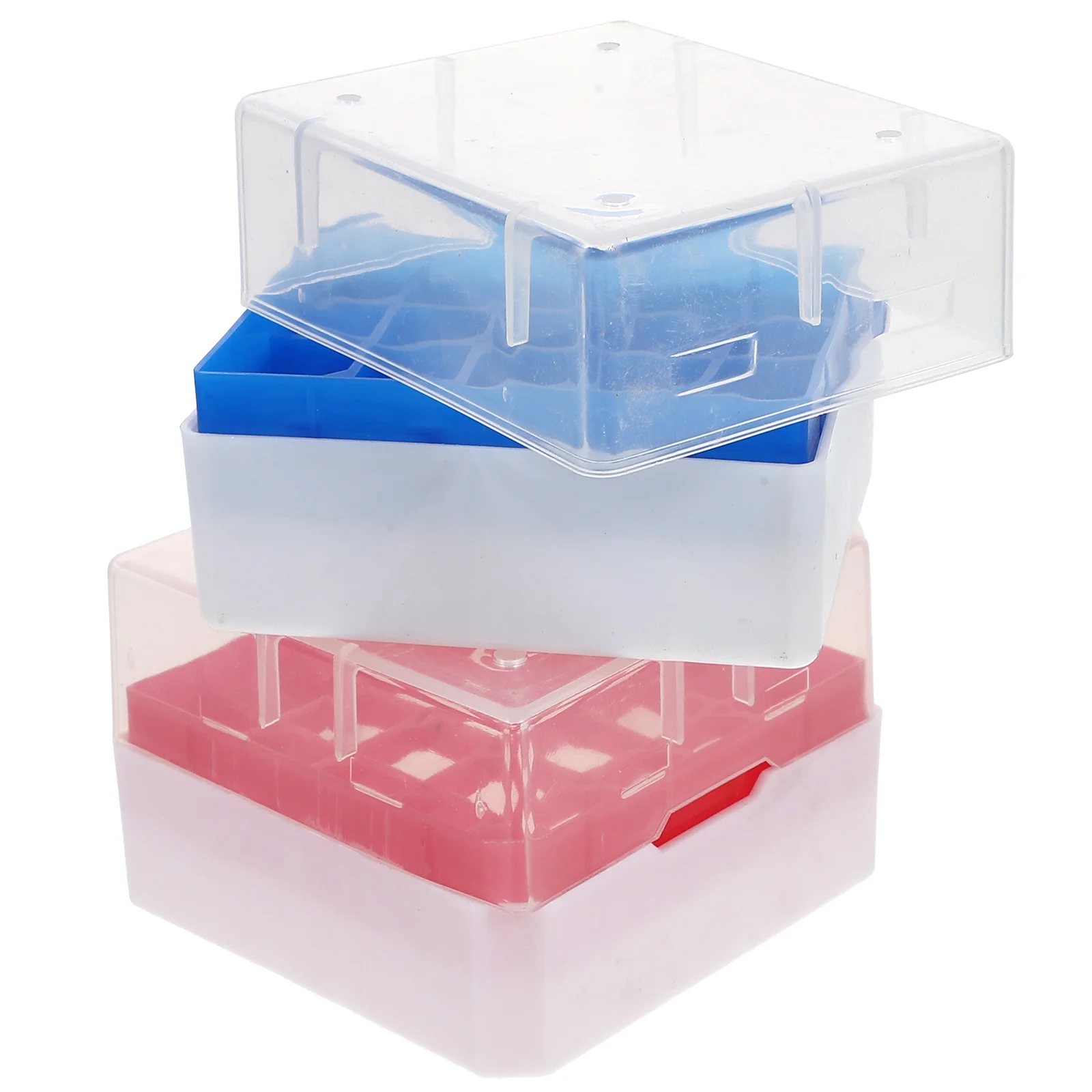 2 Pcs Tube Box Vial Case Cryovial Container Test Holder Freezing Tubes Freezer