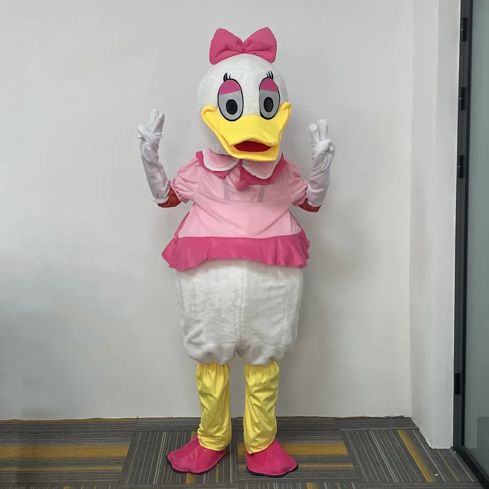 คอสเพลย์ Donald Duck Boy และ Daisy Duck สาวการ์ตูนเครื่องแต่งกาย Mascot โฆษณาชุดแฟนซีสัตว์ Carnival PROP