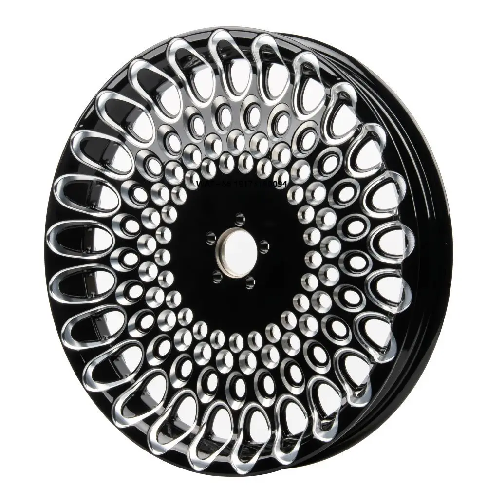 

Bullet Hole Forged Hub/Wheel/Rim with Gloss Black Finish for 18-later Haley Street bob Softail Standard Fatboy Breakout
