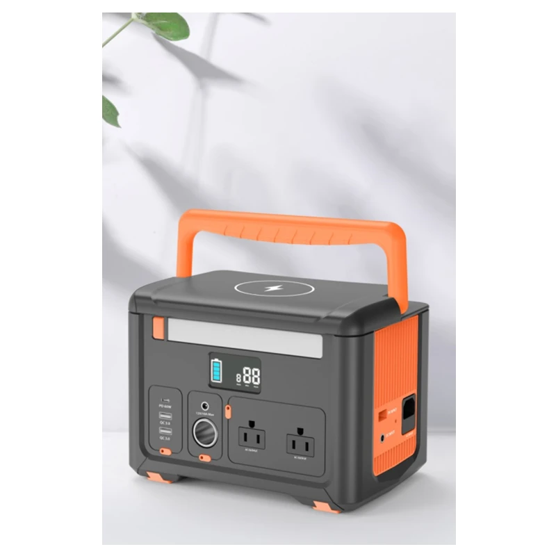 

High Capacity 600w 1000w Power Station 175000mah Lifepo4 Battery with Led Emergency Outdoor Solar Power Station 500w