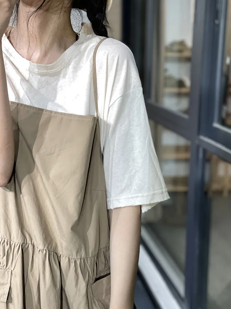 Japanse Sle Dr Casual werkkleding A-lijn Midi Dr Zomer Anti-aging buikbedekking Afslankband Dr