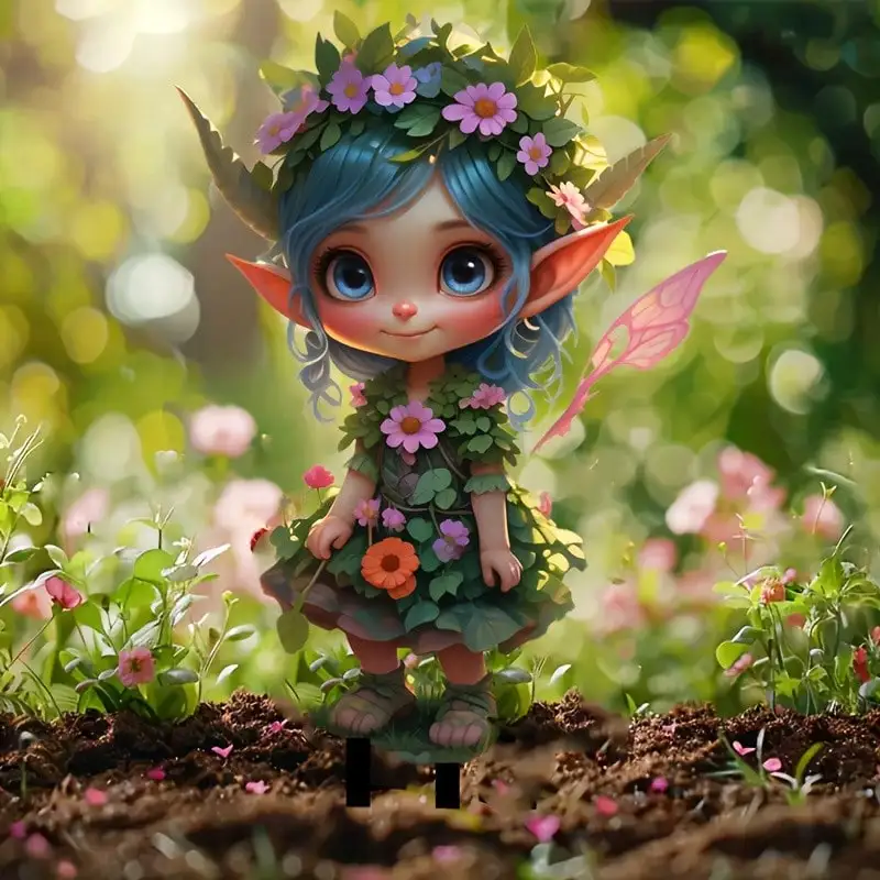 3/1Pcs Elf Garden Decoration Pile Ideal Flower Pot Decoration Balcony Decoration Festival Party Decoration Gift for Others