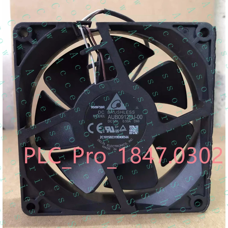 PP+ 1PCS  DC12V 0.5A 3PIN FOR Projector Cooling Fan   AUB0912HJ-00 90*90*25mm
