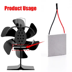 Ventilador de chimenea de 40mm, generador de energรญa elรฉctrica, Motor de estufa, diferente generaciรณn de energรญa, Chip de mรกquina calefactora