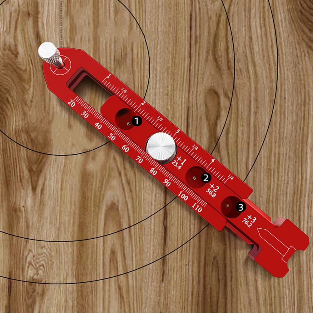 

1pc Aluminum Alloy Woodworking Compasses Lightweight Compact Size Accurate Lines Drawing Tools Carpentry Marking Gauge Circular