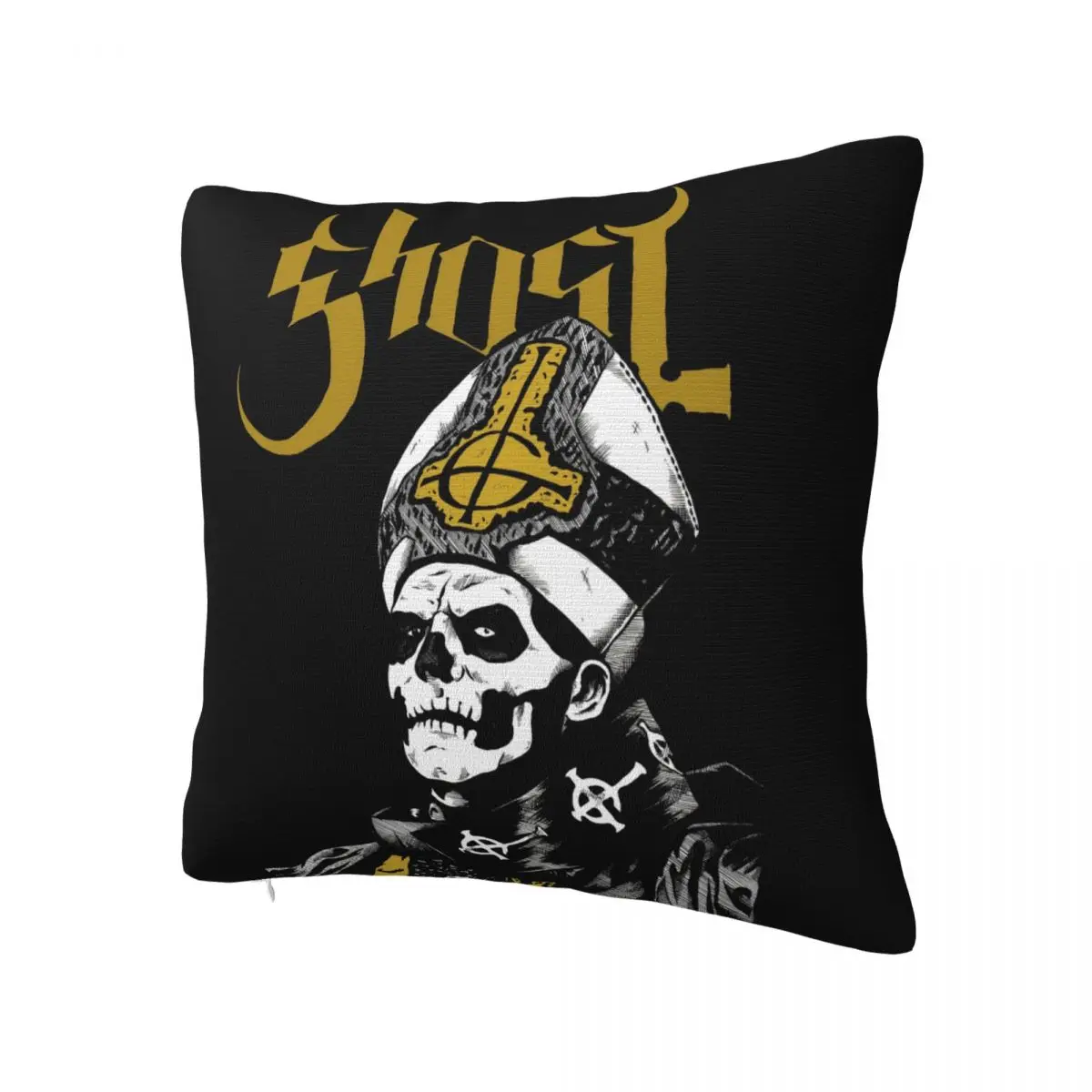 G-Ghost Rock Music Pillow Cover Zombie Square Pillow Case Cushion Cover Funny Graphic Pillowcases For Wedding Party Home Decor