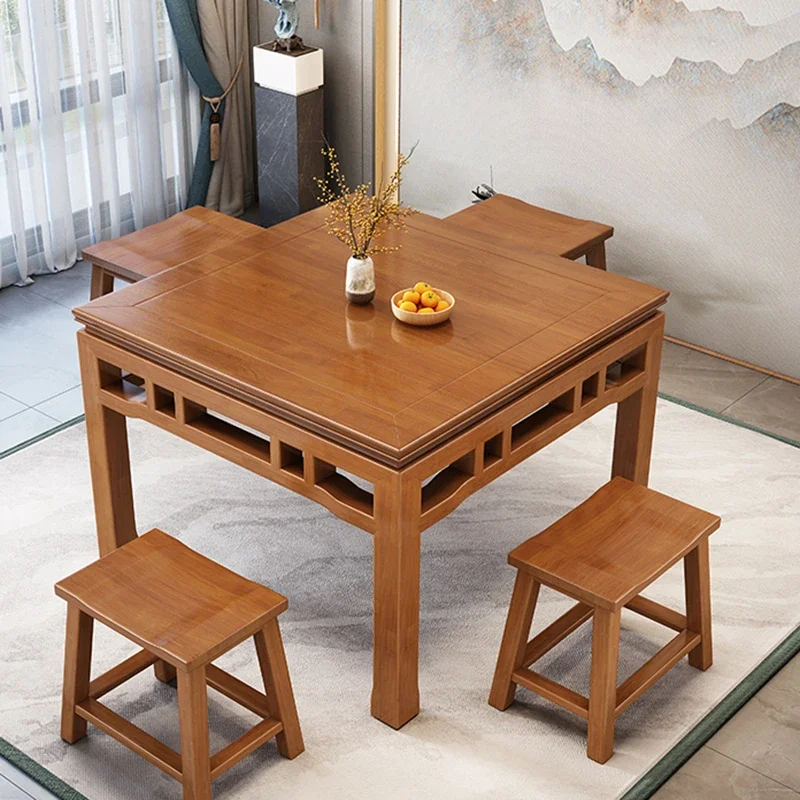 Wooden Table Kitchen Home Furniture Kids Square Dinning Living Room Study Family Restaurant Mesas De Comedor Coffee Small JGY