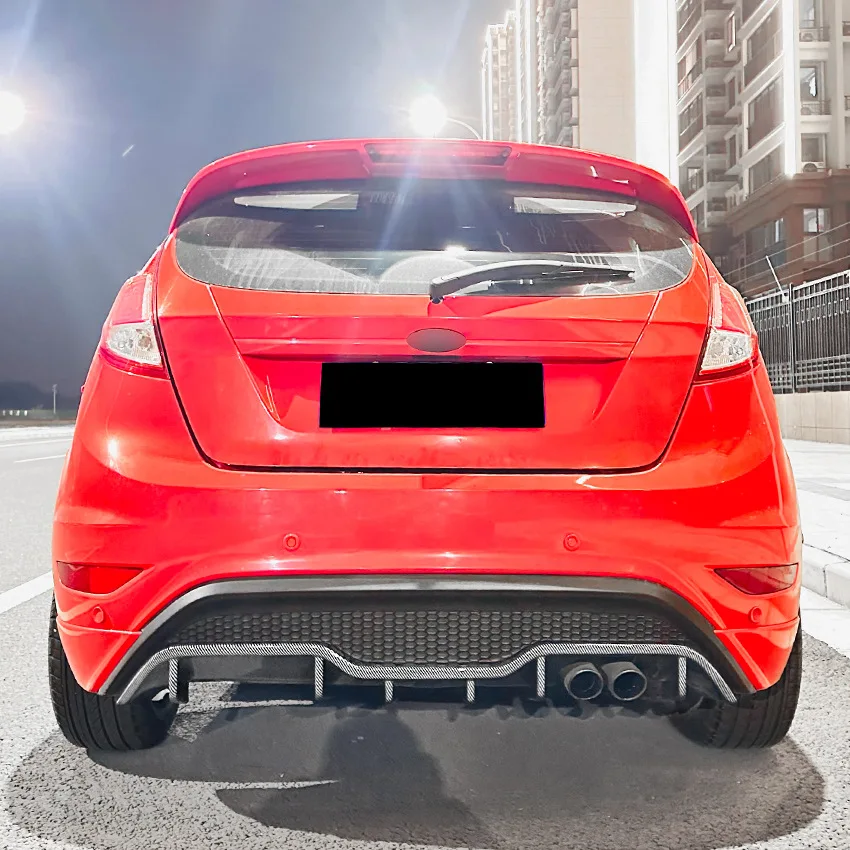 

Для Ford Fiesta ST MK7 2012-2017: Задний бампер, диффузор, сплиттер, спойлер, глянцевый черный