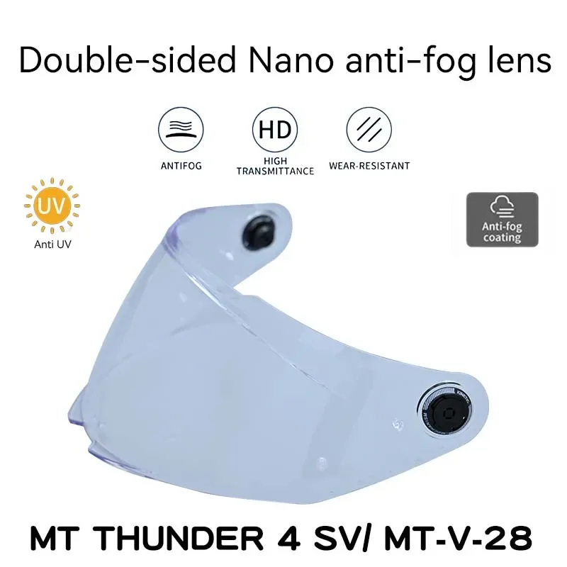 

Зимний козырек для шлема для MT THUNDER 4 SV STINGER 2 MT-V-28B, двухсторонние нано-противотуманные линзы для мотоцикла, аксессуары для мотоцикла