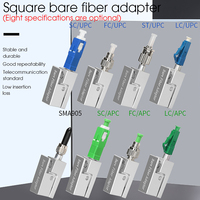 New Optic Fiber Connector FC SC ST LC Square Bare Adapter Flange Temporary Succeeded OTDR Test Coupler