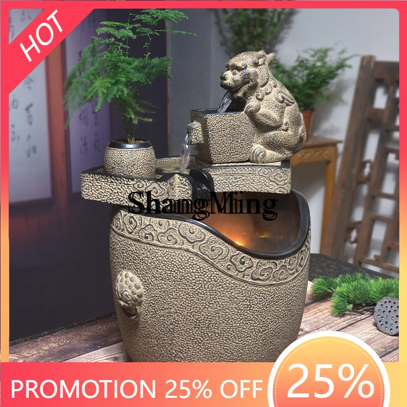 

FG tea room decoration office desktop lucky water ornament circulating water high-end opening gift