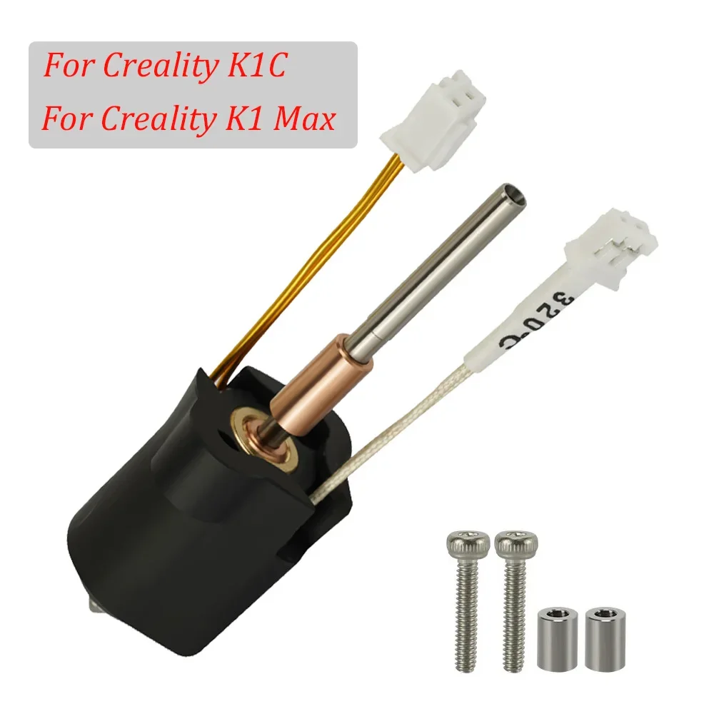 Hotend Kit For Creality K1C K1 Max Ceramic Heating Block Kit 3D Printer Parts Quick-Swap Nozzle Kit Heat Break Resistance Hotend