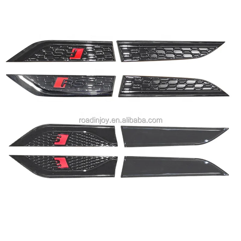 Body Kit B9 B9.5 B8 Pa Rs Or S Fender Attachment Black Or Chrome Word For audi A3 A4 A5 A7