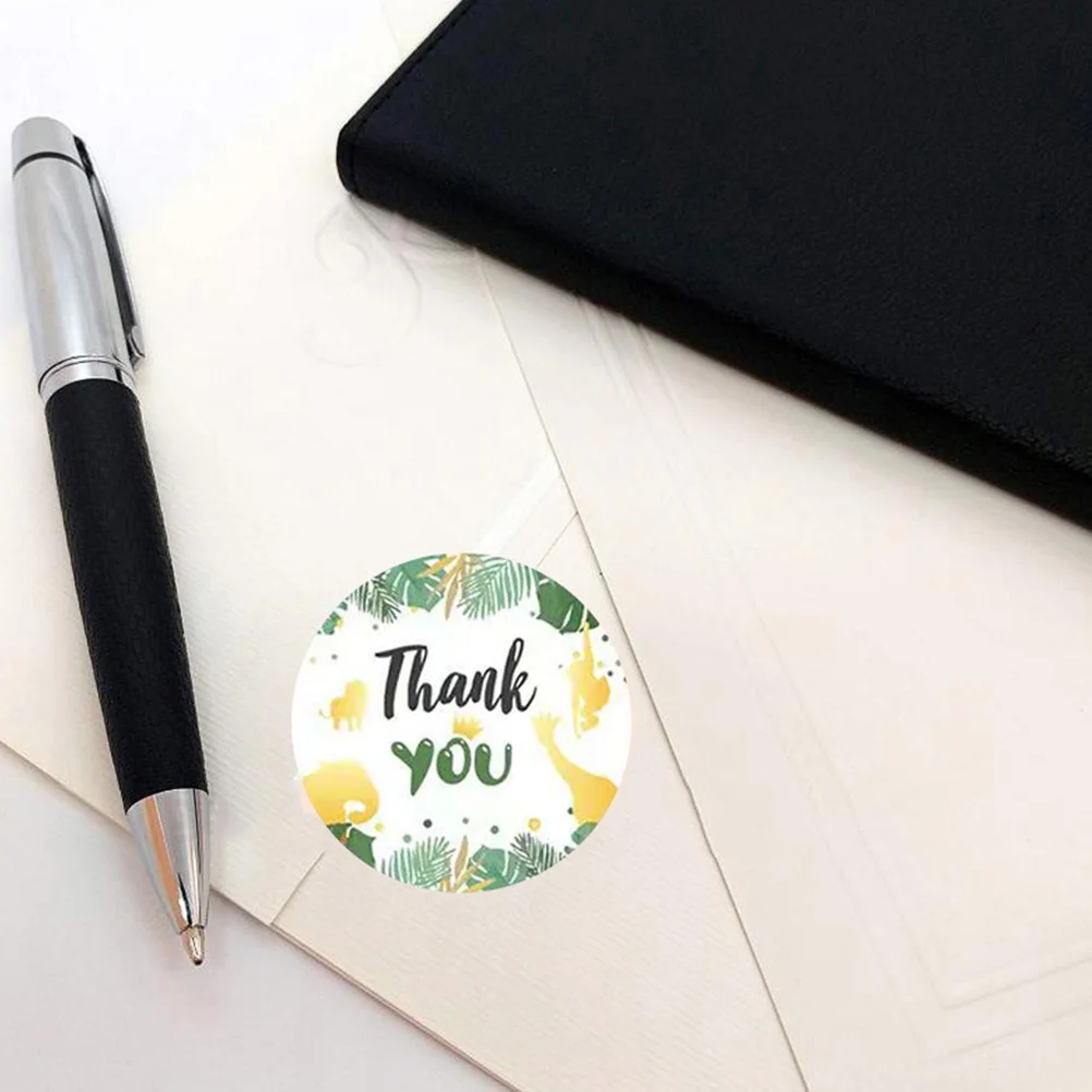 

1500Pcs Decorative Stickers Roll Pack Cute Thank You Letter Stickers for Packaging Sealing Label Gift Bag Adornments Labels