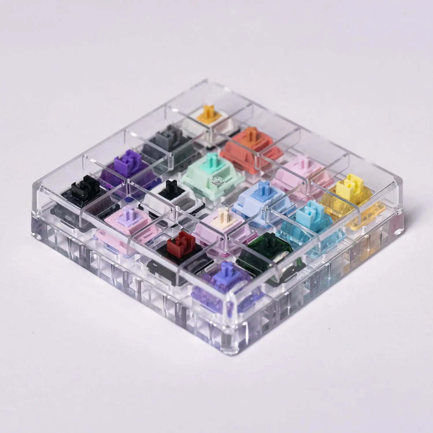 Akko x MonsGeek Acrylic 16-key Switch Tester Linear/Tactile/Clicky/Silent Switches(Subject to the Actual Product)