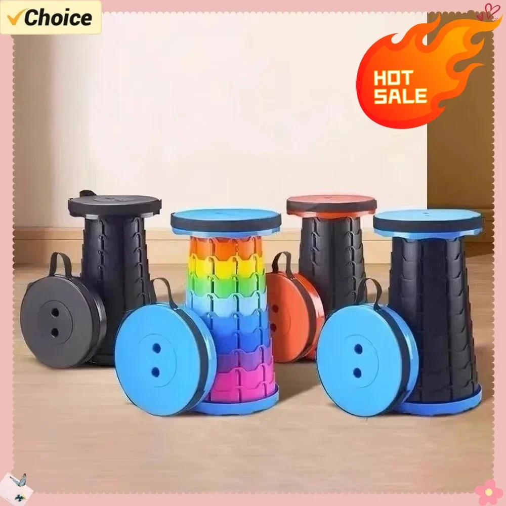 كرسي تلسكوبي محمول من البلاستيك قابل للطي، مقعد خفيف الوزن قابل للتعديل لصيد الأسماك على الشاطئ والتخييم، مقعد قابل للطي في الهواء الطلق