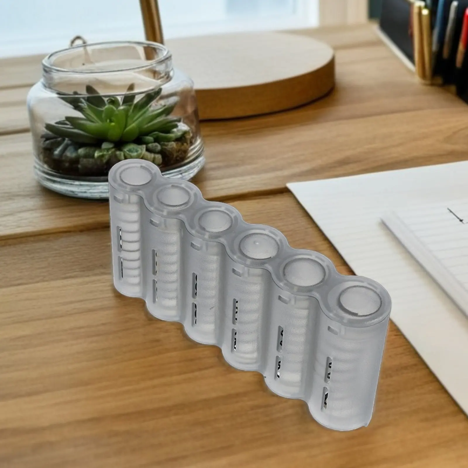 

Портативный диспенсер для монет на 6 слотов, пластиковый держатель, для путешествий и повседневного использования, компактный, легкий, многосекционный органайзер для хранения, коробка для монет