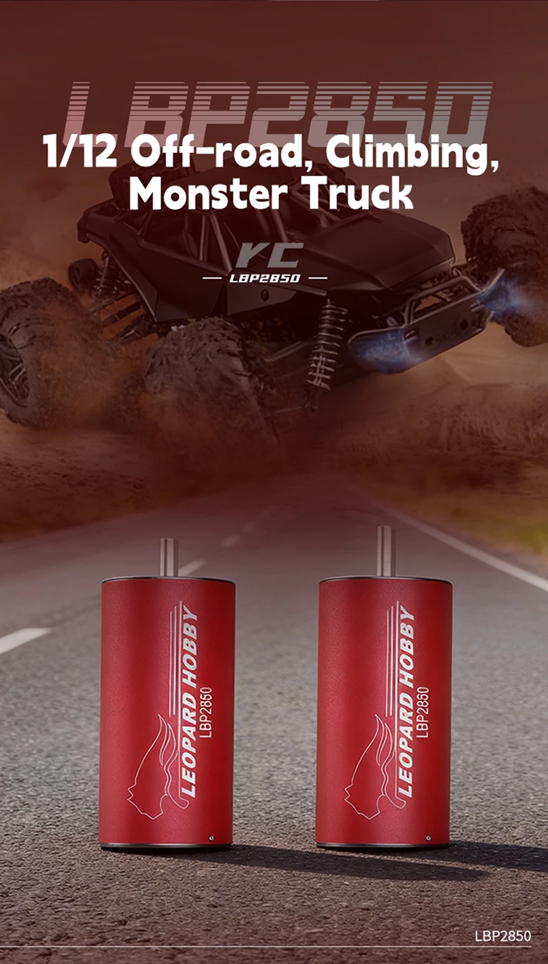 Fatjay Leopard Hobby  LBP2850 Brushless Motor 3580KV 3790KV Motor RC Car Upgrade Modification