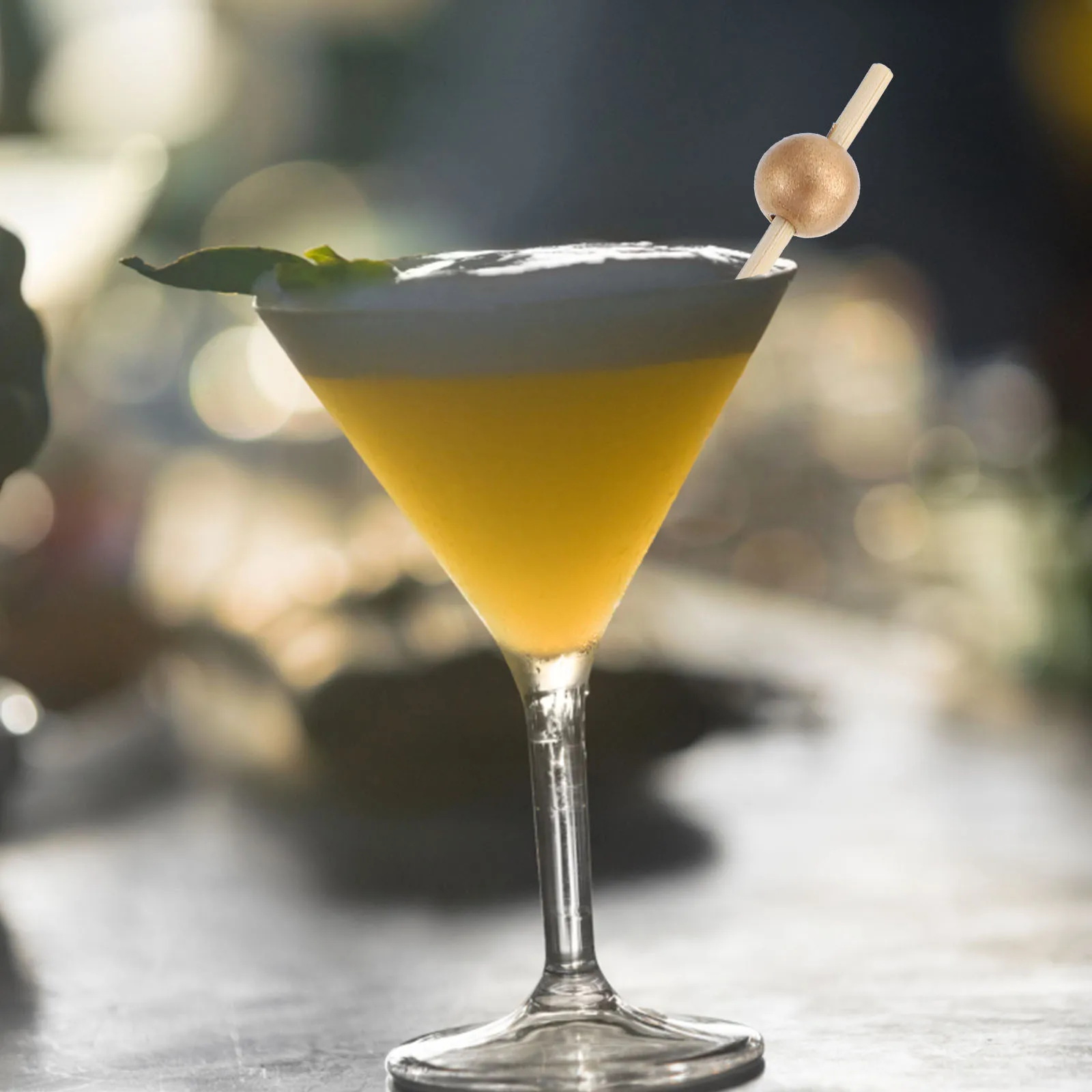 

100Pcs Cocktail Picks Wooden Fruit Tooth Picks Decorative Party Skewers Appetizers Holiday Party Supplies for Offices Hotels