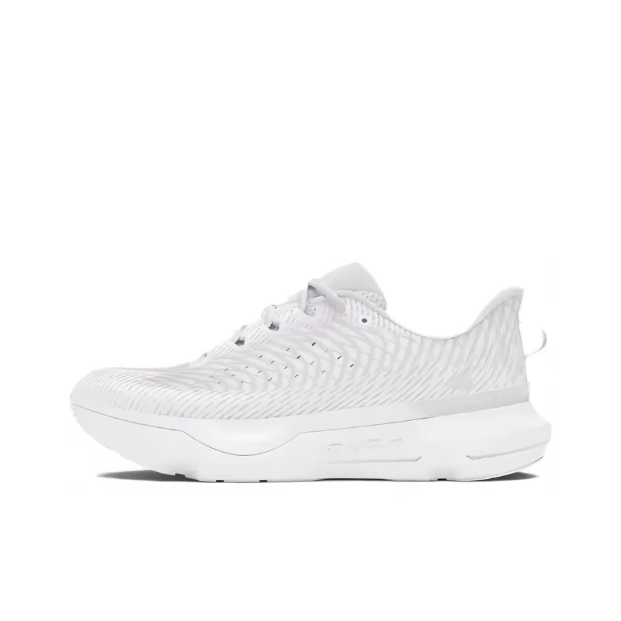 Under Armour Infinite Pro White Snug Fit Supportive Responsive Durable Casual Low-Top Lace-Up Running Comfort Shoe 3027190-100