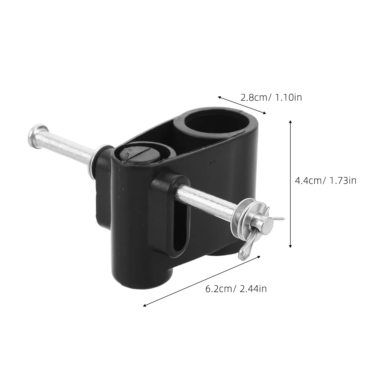 2Pcs Stroller Wheel Axle Connector Heavy Duty Rear Front Wheel Mount Fitting Pushchair Replacement Baby Carriage Repair Part