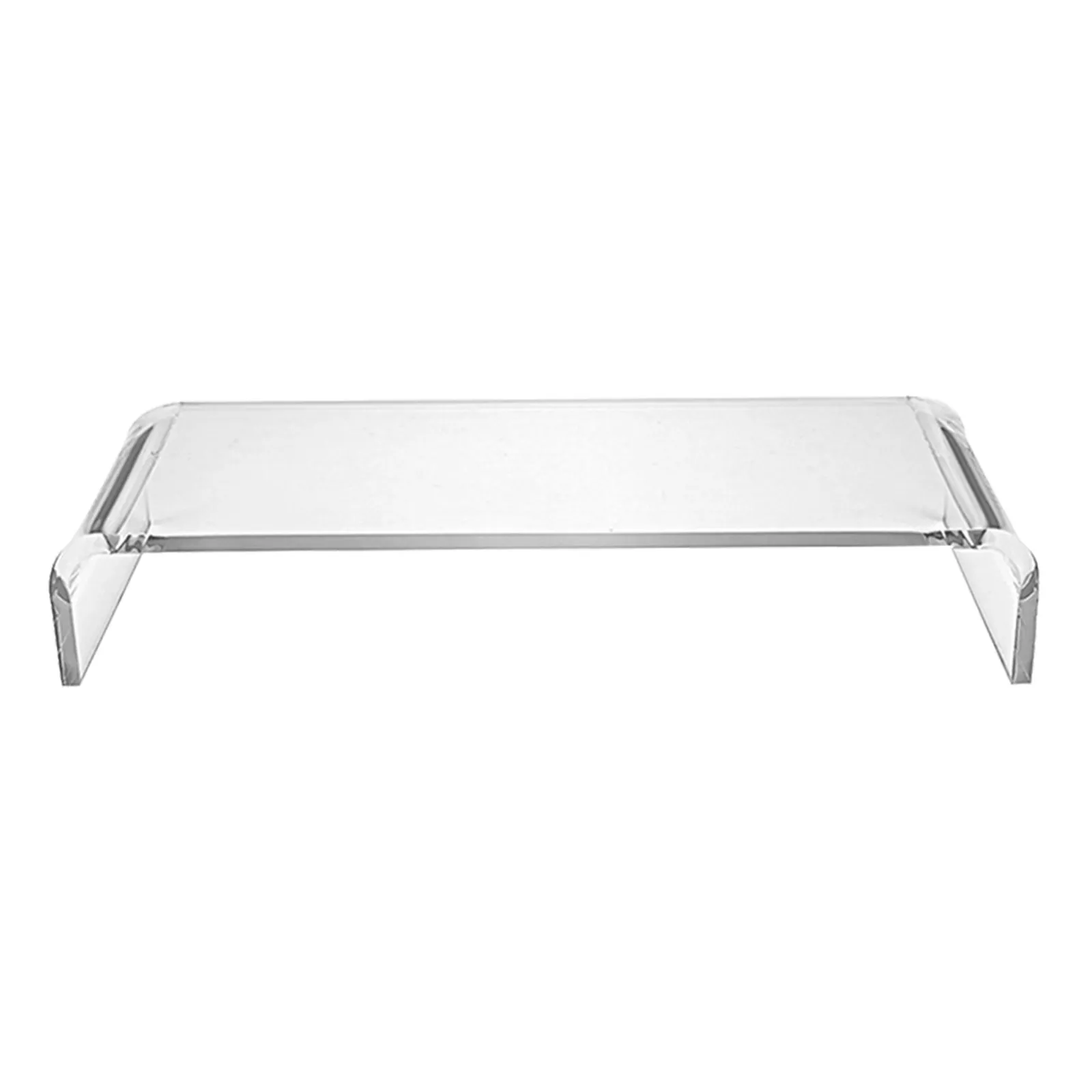 

Transparent Acrylic Monitor Riser Stand Adjustable Computer Holder Desk Office Storage Base Laptop Screen Riser Gaming