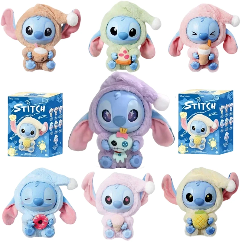 

Disney Stitch 2025 New Eat Before Sleep Виниловая слепая коробка Сумка Очаровательная милая кукла Тайная игрушка Подарок для взрослых Подарок на день рождения