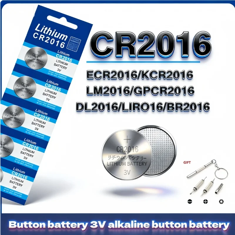 

NEW CR2016 Button Batteries CR2016 BR2016 DL2016 LM2016 Cell Coin Lithium Battery 3V CR 2016 for Watch Electronic