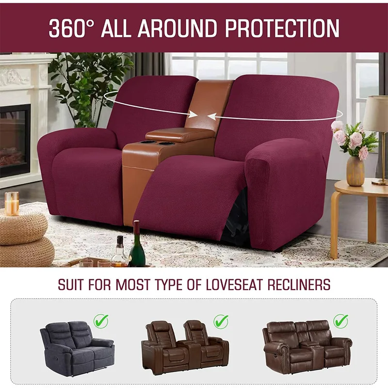 1/2/3seat Water repellent Recliner Sofa Cover  Relax Armchair Cover Elastic Sofa Protector Lounge Home Pets Anti-Scratch